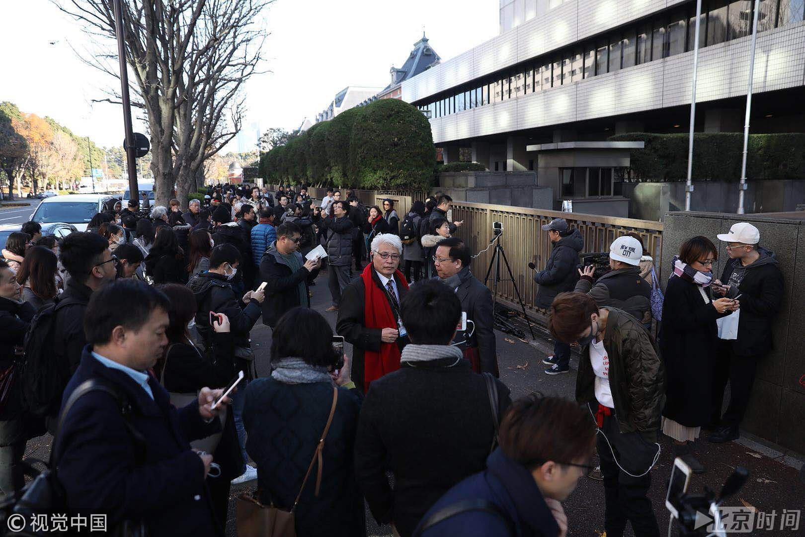 “江歌案”在东京庭审 众多媒体法院门前等候