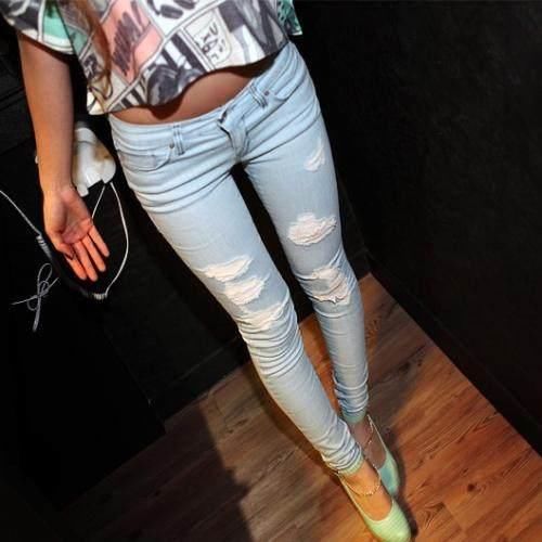 牛仔裤低腰,中腰,还是高腰好看