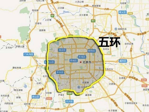 北京外地车限行区域图图片
