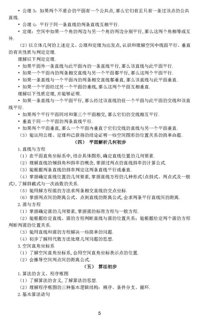 重磅:2018年高考考试范围发布-北京时间