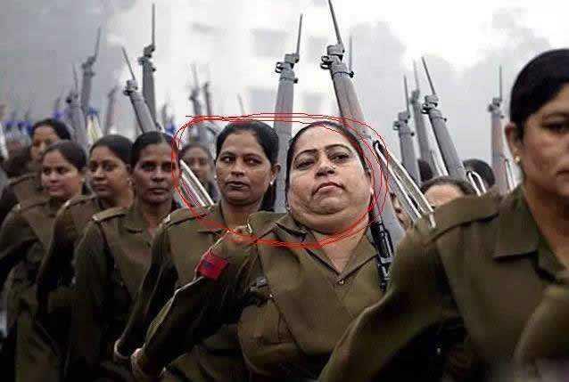 中国的漂亮有气质 第五张有亮点!各国女兵的尴尬出丑照!