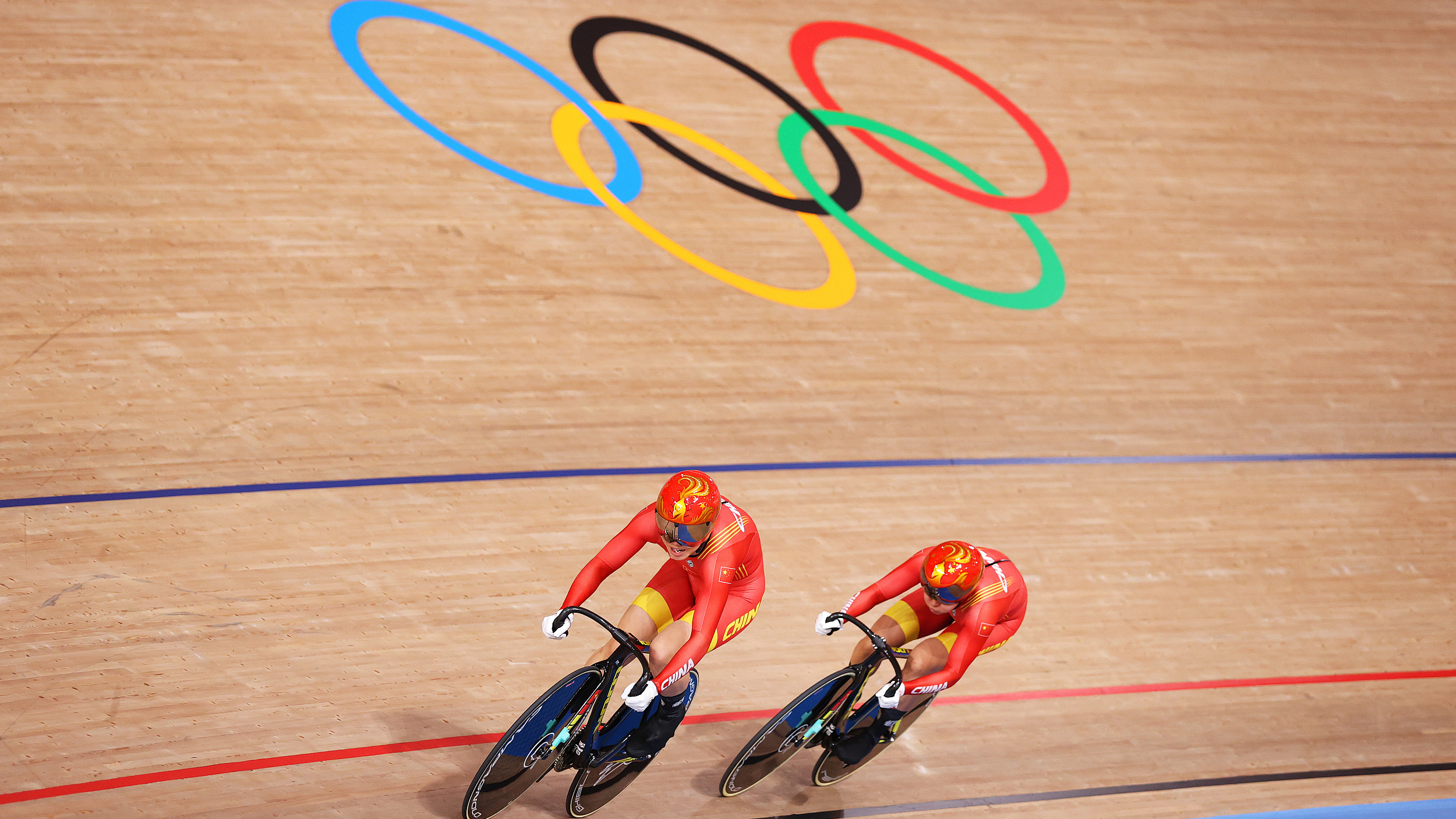 第28金!钟天使/鲍珊菊夺得场地自行车女子团体竞速赛金牌 第28金!钟天使/鲍珊菊夺得场地自行车女子团体竞速赛金牌
