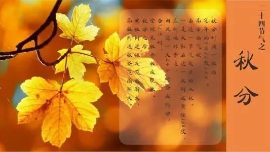 秋分节气的由来与习俗，快来涨知识！