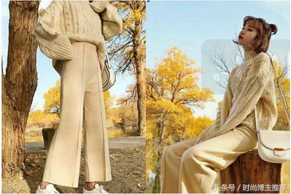 冬季穿搭|大衣+黑色阔腿裤配运动鞋,为啥你穿不