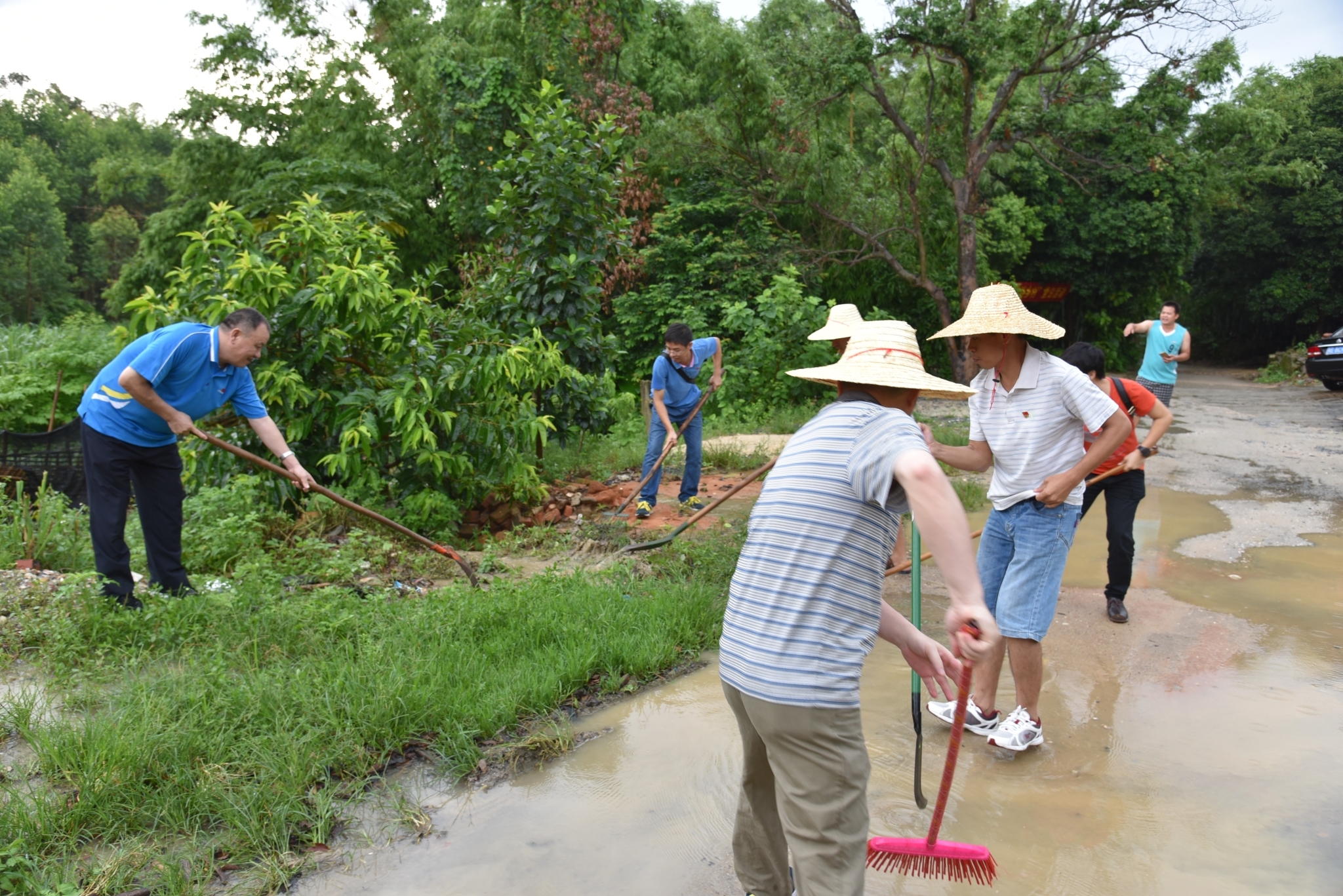 市政务办开展"美丽北海 清洁乡村"党日活动