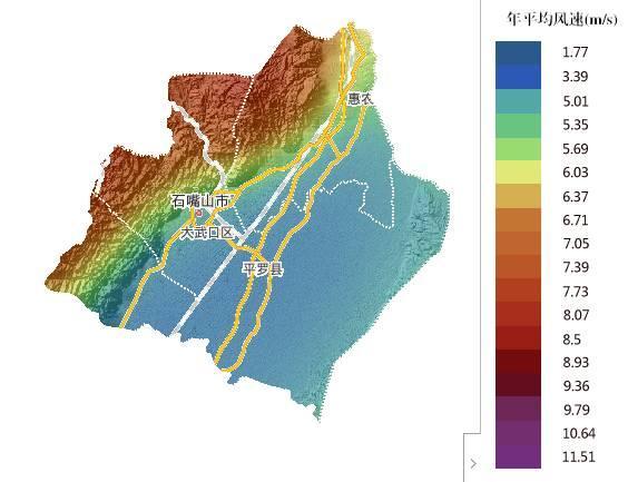 资源地图 | 宁夏回族自治区及各市风资源分布图