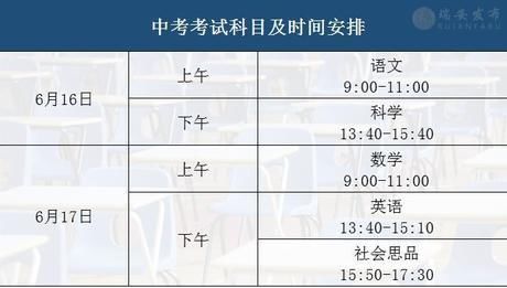 瑞安2018年中考、高考时间考点安排公布 具体