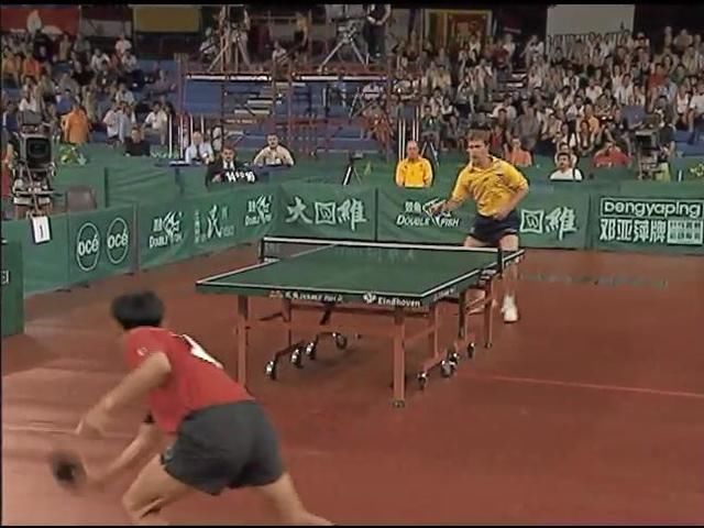 乒乓球前三板与相持的巅峰对决:孔令辉世乒赛