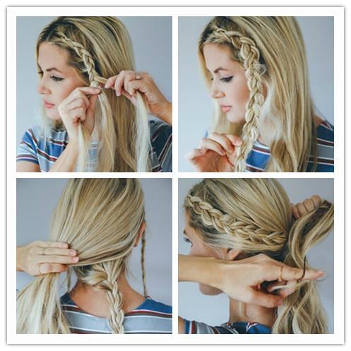 编发教程图解，尽显欧美街头范发型