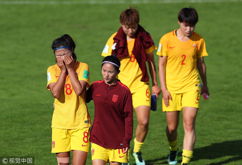 u20女足补时读秒遭绝平 众将哭成泪人