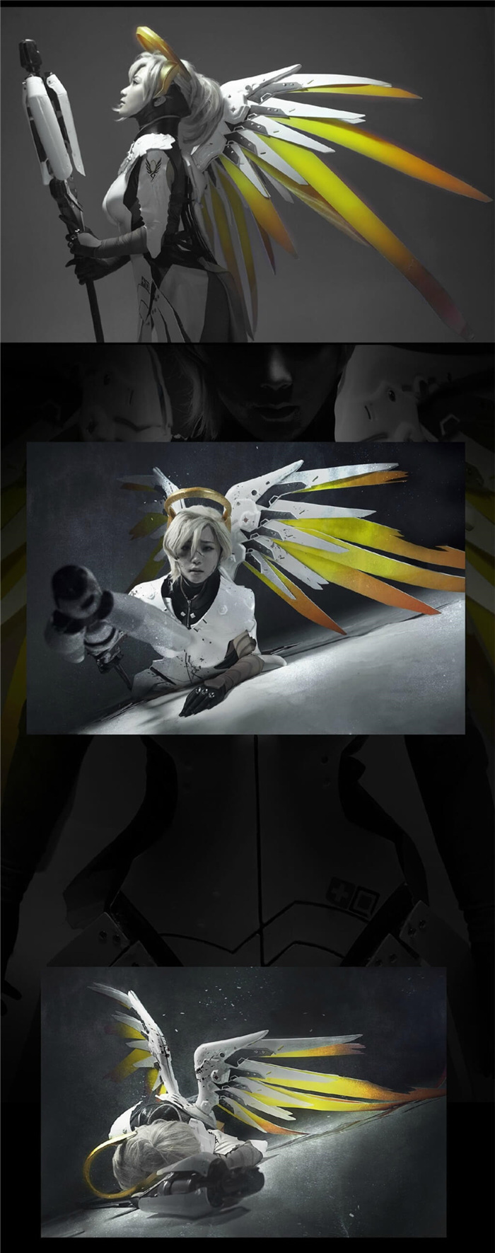 血与圣光的盟誓!国内美女《守望先锋》天使cos