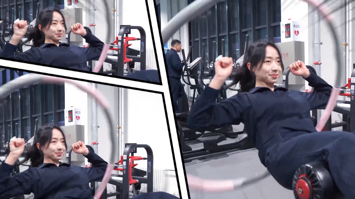 小姐姐展示超强核心!看东风快递女兵挑战悬空转呼啦圈 小姐姐展示超强核心!看东风快递女兵挑战悬空转呼啦圈