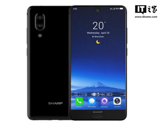 夏普全面屏新机入网工信部:这背面绝了