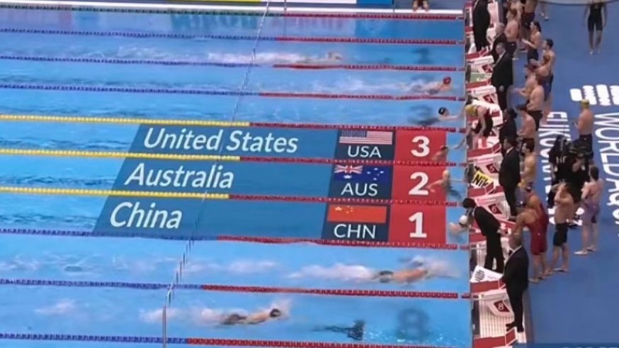 男女4x100米混合泳 中国军团强势夺冠 男女4x100米混合泳 中国军团强势夺冠