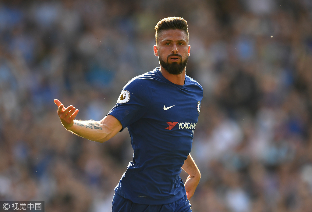 英超-吉鲁回头望月制胜 切尔西1-0利物浦仍居第5