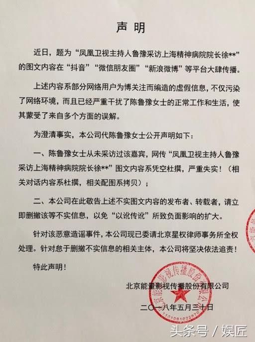 鲁豫采访精神病院院长!被质疑智商低!官方辟谣