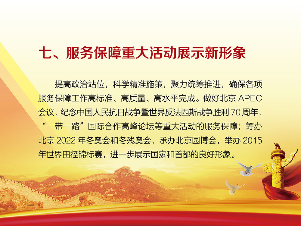 服务保障重大活动展示新形象 服务保障重大活动展示新形象