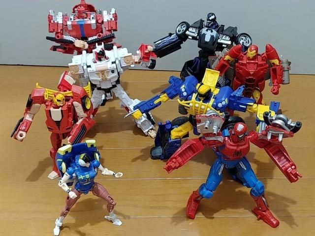 变形金刚版街头霸王,擎天柱隆vs威震天维加,阿