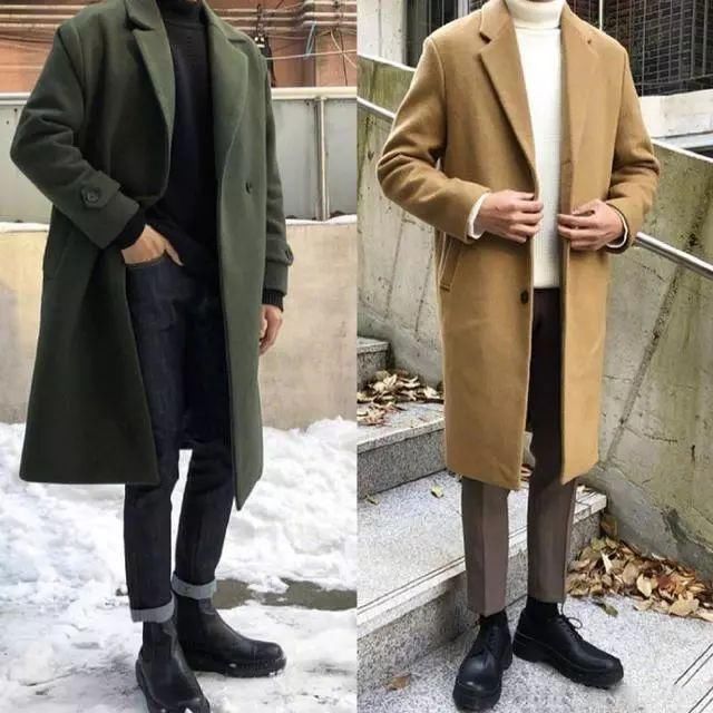 服装搭配:2018冬季男生穿衣搭配图片,简约日常