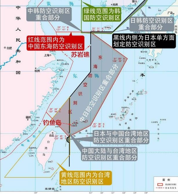 我方也对韩国这一扩大防空识别区做出了回应:表示遗憾.