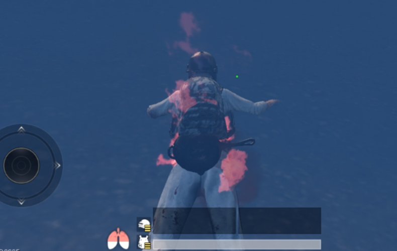 刺激战场奇葩时刻,在水中遇到电脑人拿枪指着