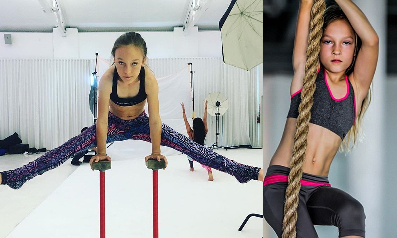 而这一练，米拉就上了瘾！9岁的她就拥有了马甲线。而这个执着的女孩，有的不仅是健壮灵活的身体，她还聪明伶俐，善于解决各种问题。