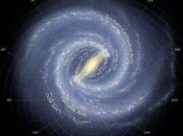 银河系地图仙女图片