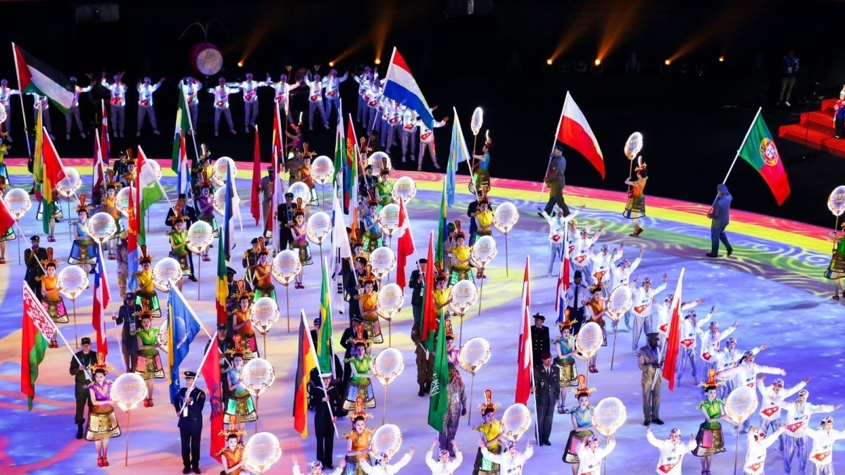 2019年10月27日，第七届世界军人运动会闭幕式在武汉体育中心举行。