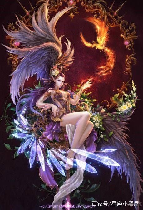 十二星座化身凤凰女神,狮子座的妖艳,金牛座的
