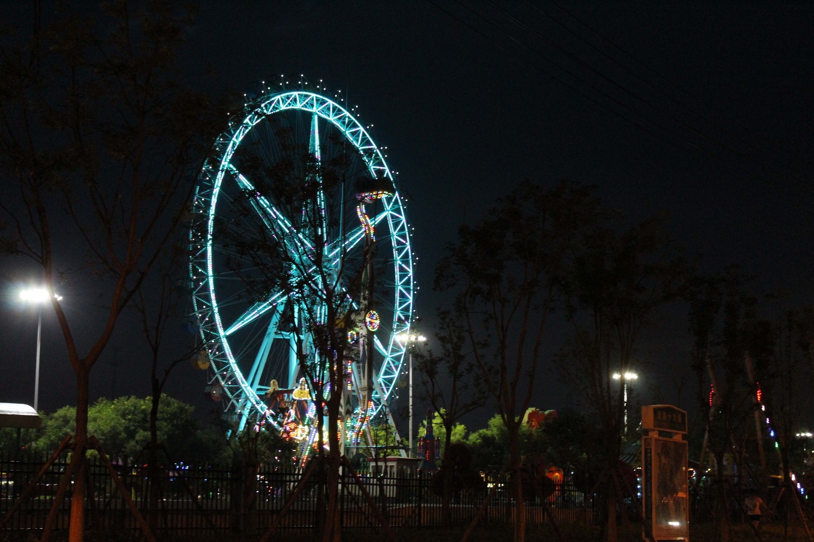 滨州 秦黄河夜景"金鸡纳福,明月当空"