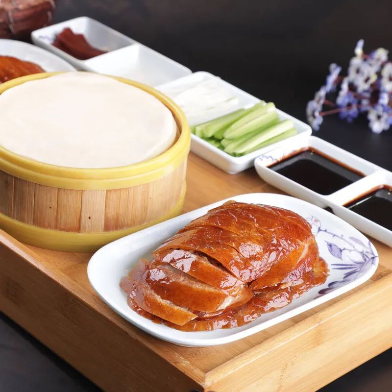 正宗北京焖炉烤鸭人工片皮切片,方便食用赠送叶饼 独家秘制酱料240g