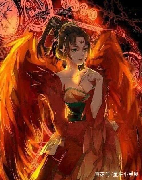 十二星座化身凤凰女神,狮子座的妖艳,金牛座的