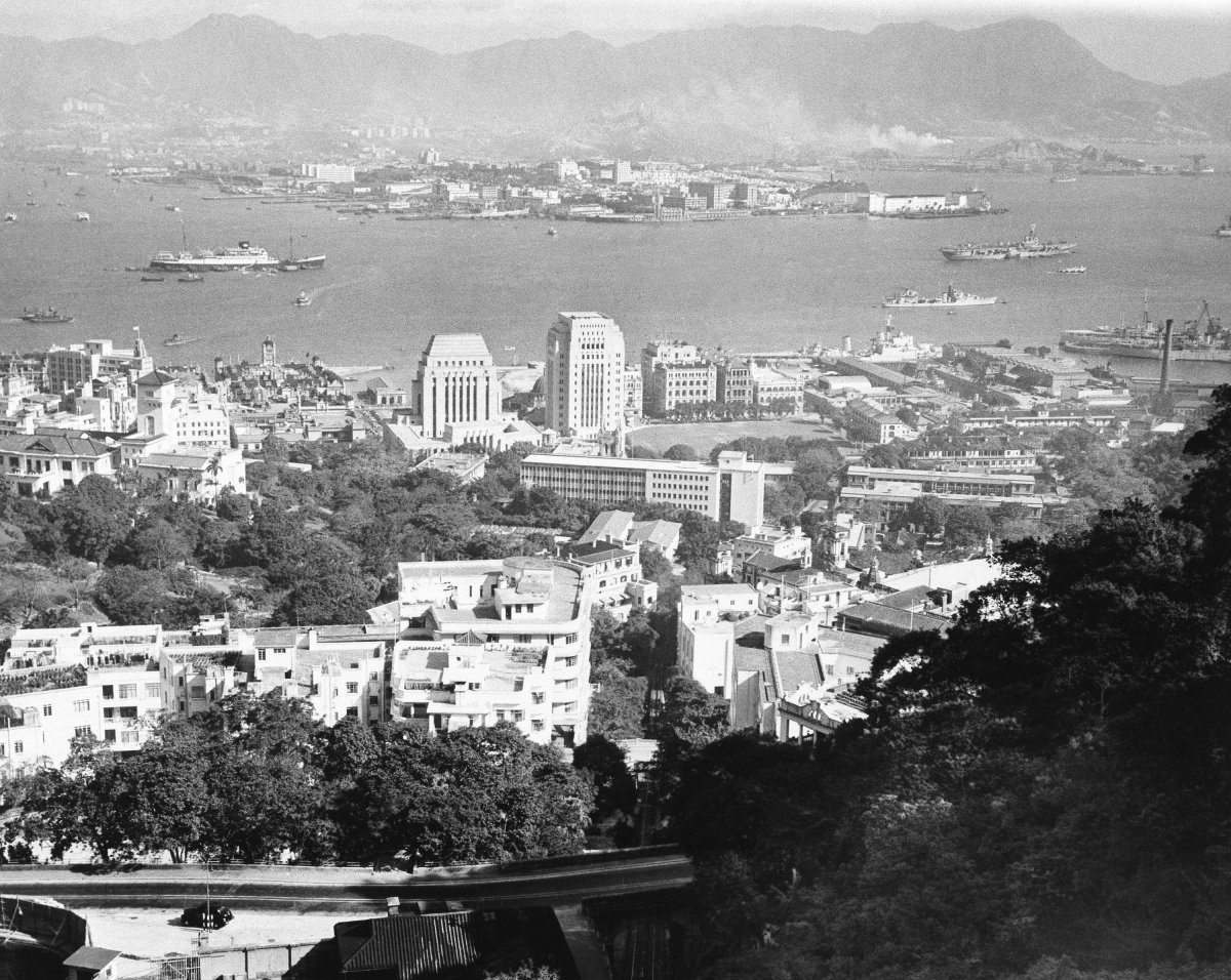 在1957年，香港的建筑已经很高。
