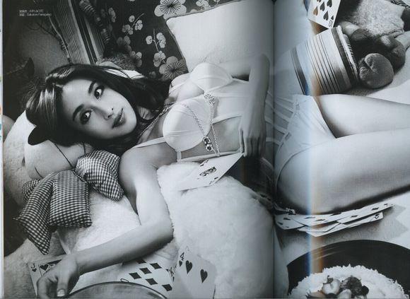 张俪三年前登《男人装》的样子。