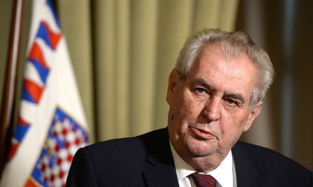 图为捷克总统泽曼.