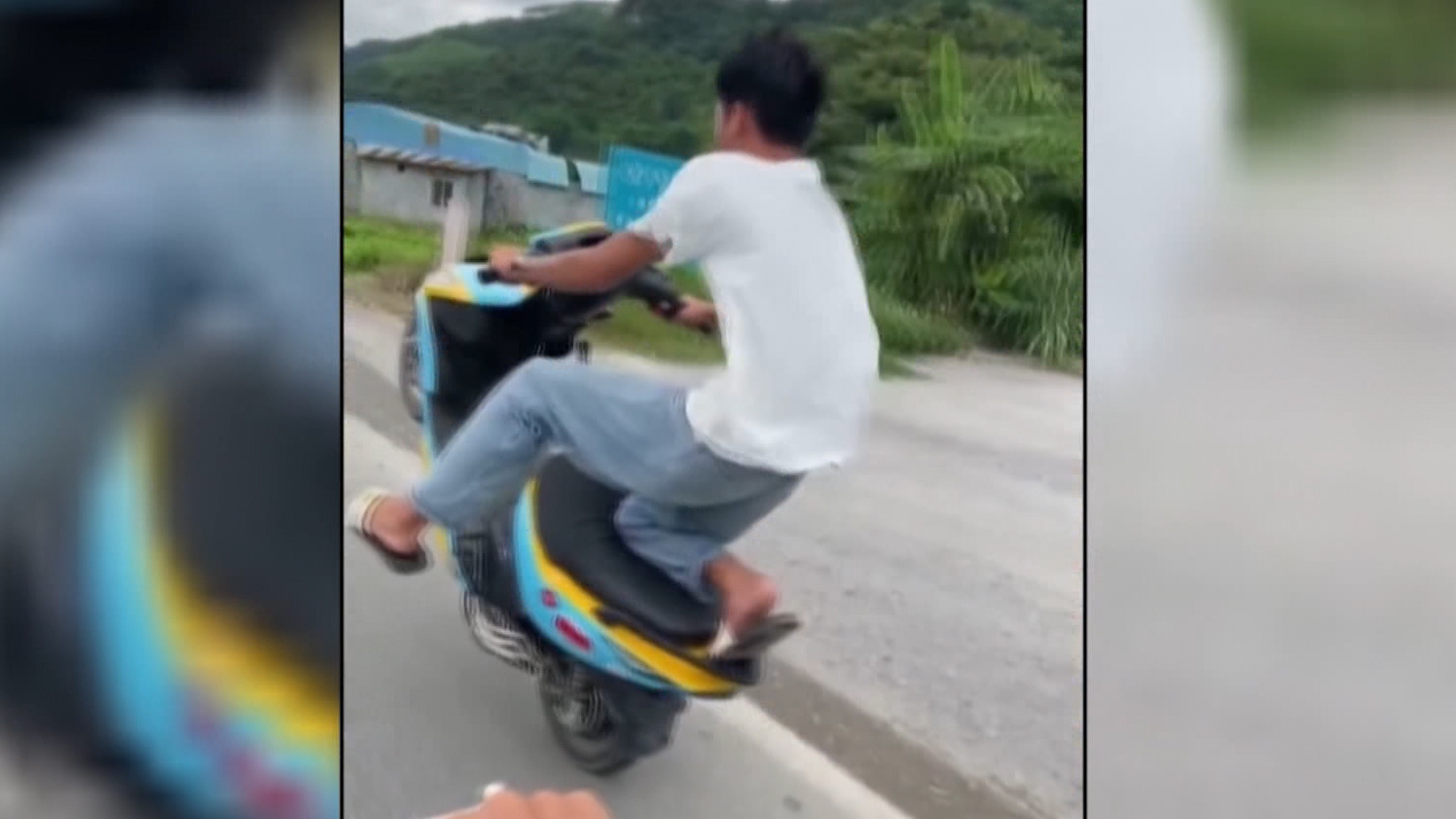 广西:“鬼火少年”飙车 警方依法处罚 广西:“鬼火少年”飙车 警方依法处罚