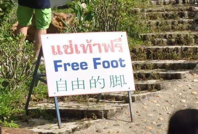 泰国境内的中文翻译警示牌,中国游客:如同乱