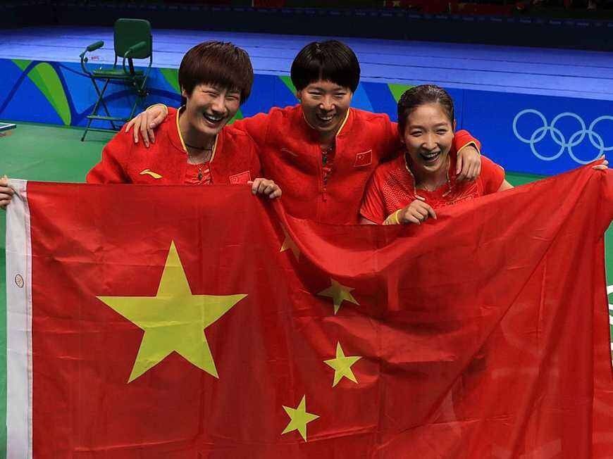 黄石体育馆国家男一、女一队乒乓球对抗赛