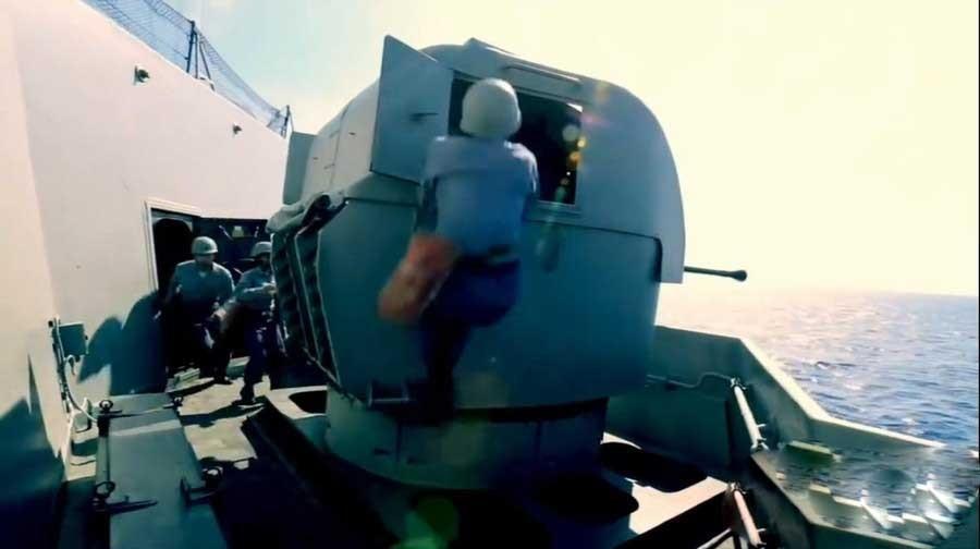 台湾军舰火炮导弹仍需手动操作