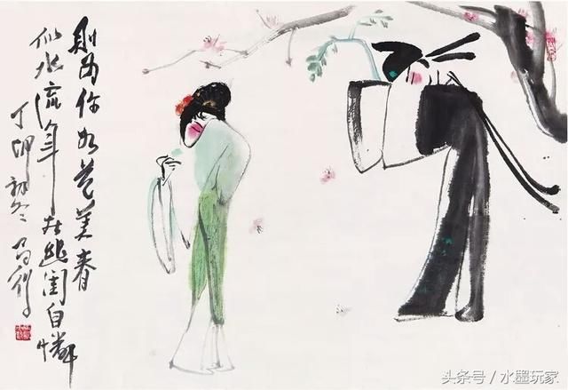 简练洒脱,生动传神国画名家高马得戏曲人物画
