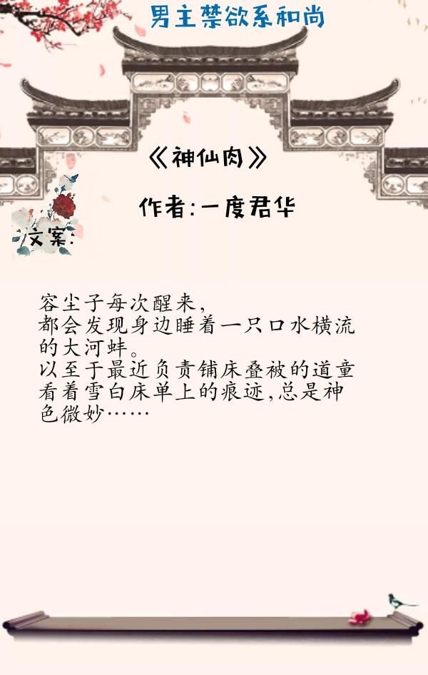 男主是禁欲系和尚的小说推荐,帅气和尚爱上我