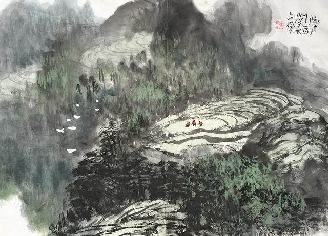 诗配画:读岭南派张际才山水画有感
