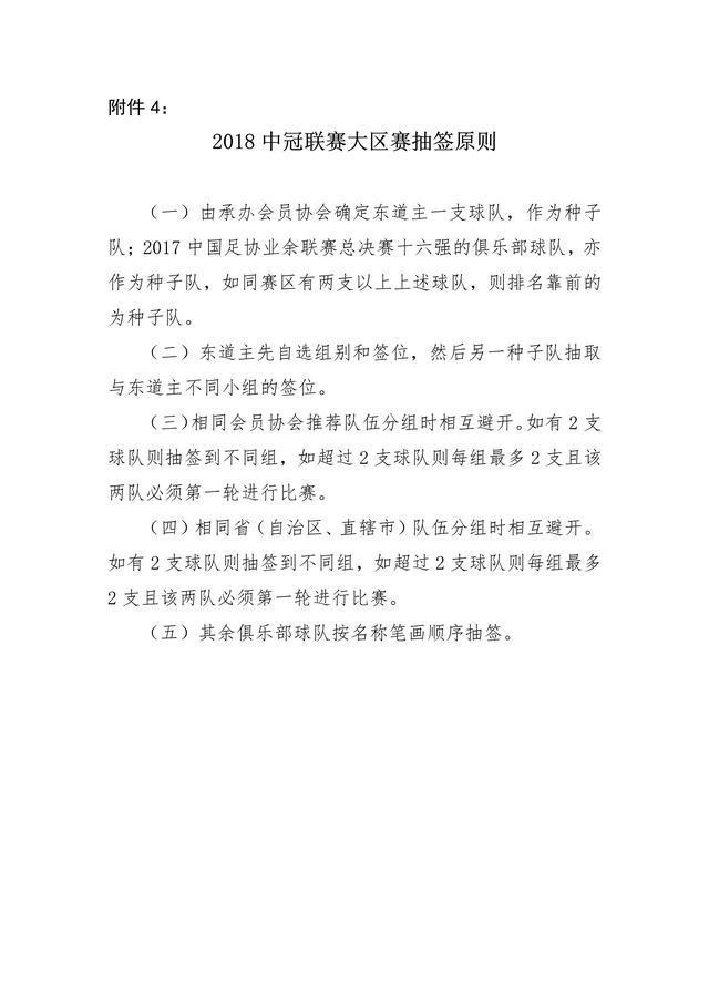 中国足协发布《关于2018中冠联赛决赛阶段竞
