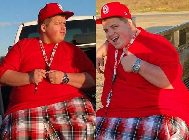 350斤胖男孩减肥180斤,成功找到漂亮女友,但腹