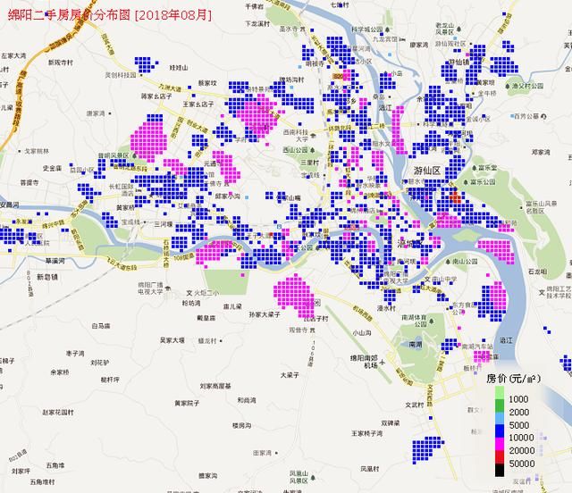 绵阳8月最全房价地图丨新房二手房均略有上涨