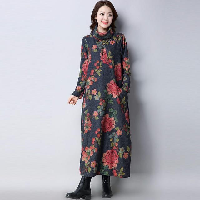 优雅女人味连衣裙,宽松大码很遮肉,微胖姐姐都