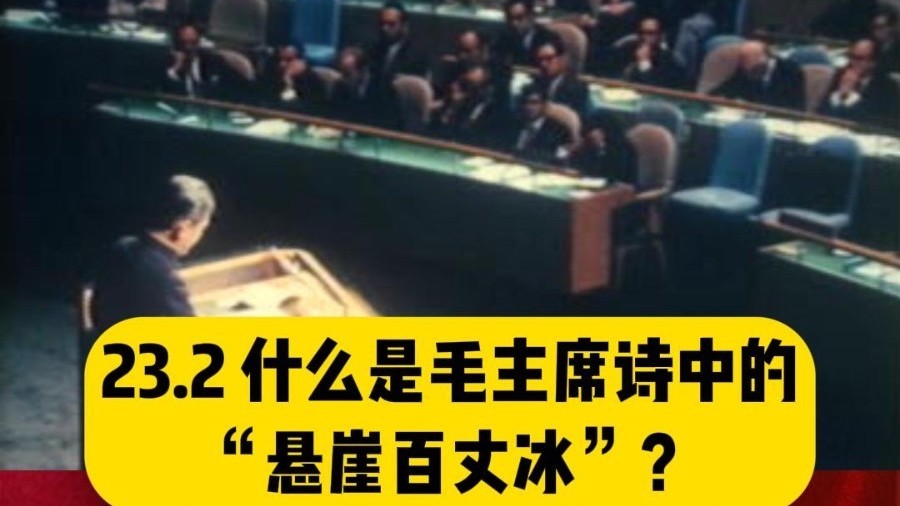 什么是 “悬崖百丈冰”？《卜算子·咏梅》 伟人诗词润心我辈砥砺前行