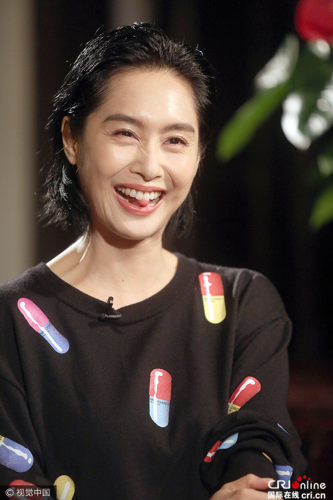 2017年6月26日讯,上海,近日,朱茵做客《可凡倾听》.朱茵图片