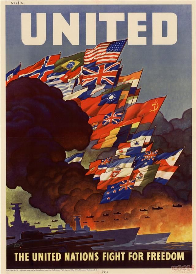 为自由而战!二战美国援助中国抗战的海报,这个